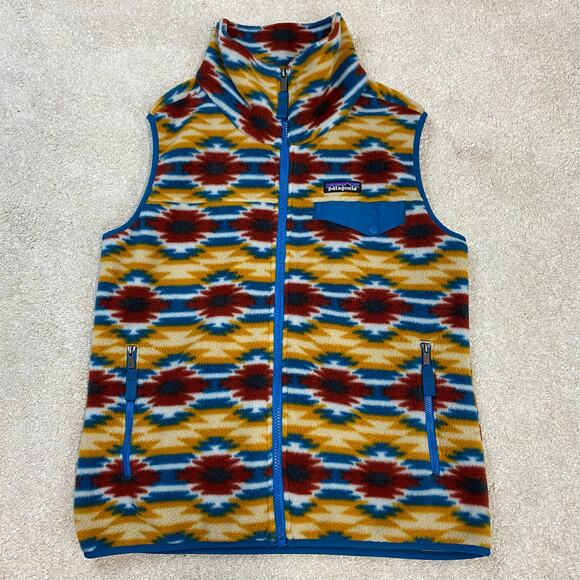 Patagonia Synchilla Women's Snap-T Fleece Vest Wild Desert Prairie Gold Size S - Picture 1 of 5